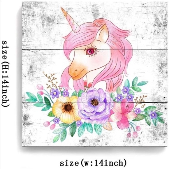 NWT-UNICORN CANVAS PRINT - Picture 6 of 9